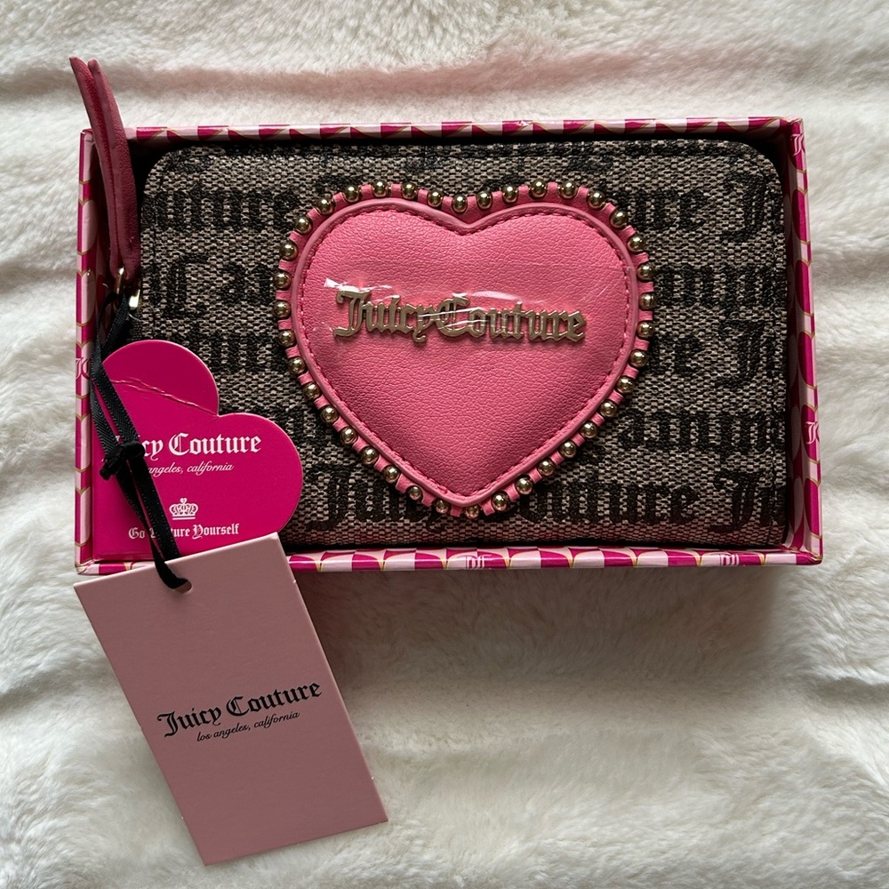 Juicy Couture Love Never Dies Multicompartment Bifold Wallet with Gift Box